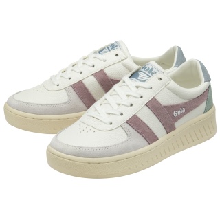 Gola Sneaker Grandslam Trident 2024 weiss/rosa/grün Damen